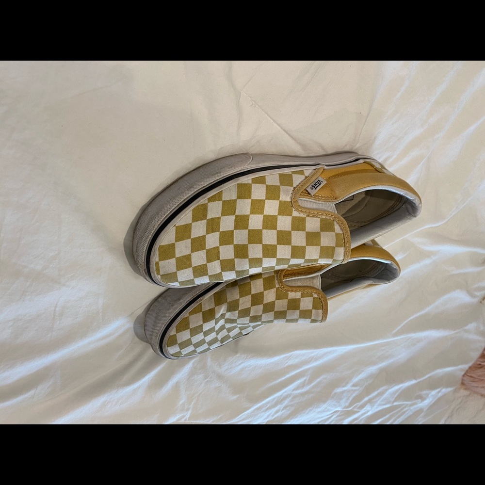 Yellow Checkered Vans